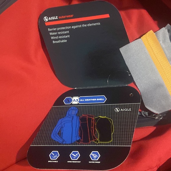 New with tags Aisle Actinum Mens XL All WeatherShell jacket.. Water and Wind res - Picture 7 of 7